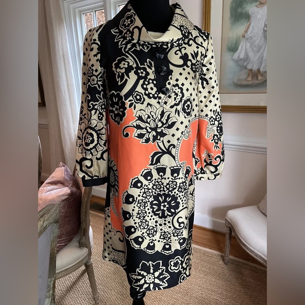 Tibi Floral 100% Silk Paisley/Floral Dress